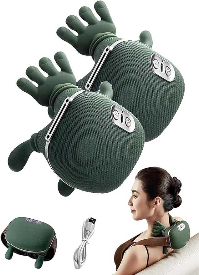 4D Smart Neck & Back Massager – Deep Tissue Kneading Massage with Heat