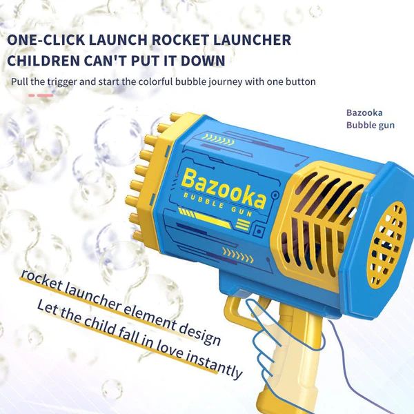 Rocket Boom Bubble Gun – Automatic Bubble Blaster for Kids