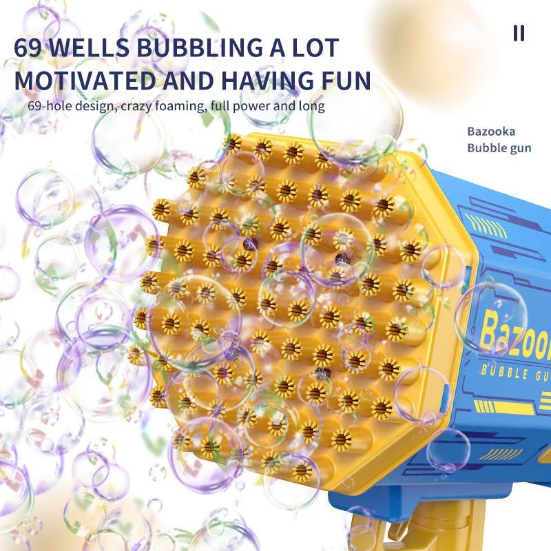 Rocket Boom Bubble Gun – Automatic Bubble Blaster for Kids