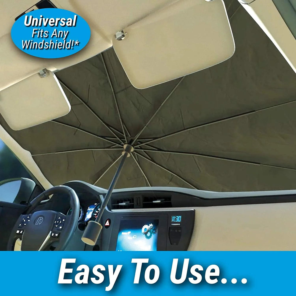 Car Windshield Sun Shade UAE — foldable UV heat protector for summer driving