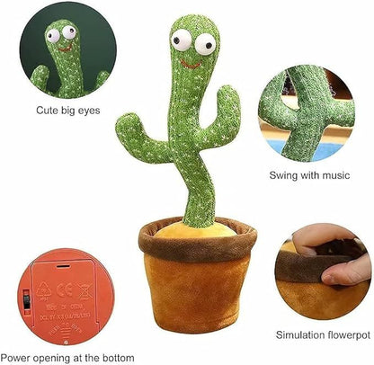 Dancing Cactus Toy – Talking, Singing & Repeating Plush Toy