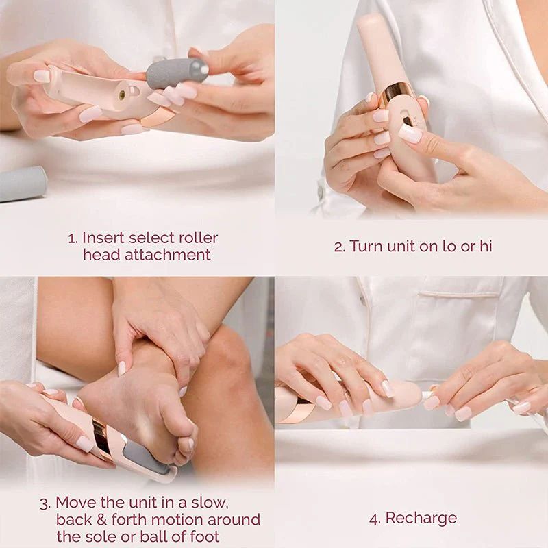 Electric Pedicure Foot File – Rechargeable Callus Remover