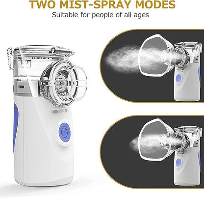 Portable Mesh Nebulizer – Handheld USB Inhaler for Adults & Children
