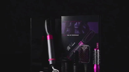 5-in-1 Hot Air Brush Styler – Hair Dryer, Curler & Straightener