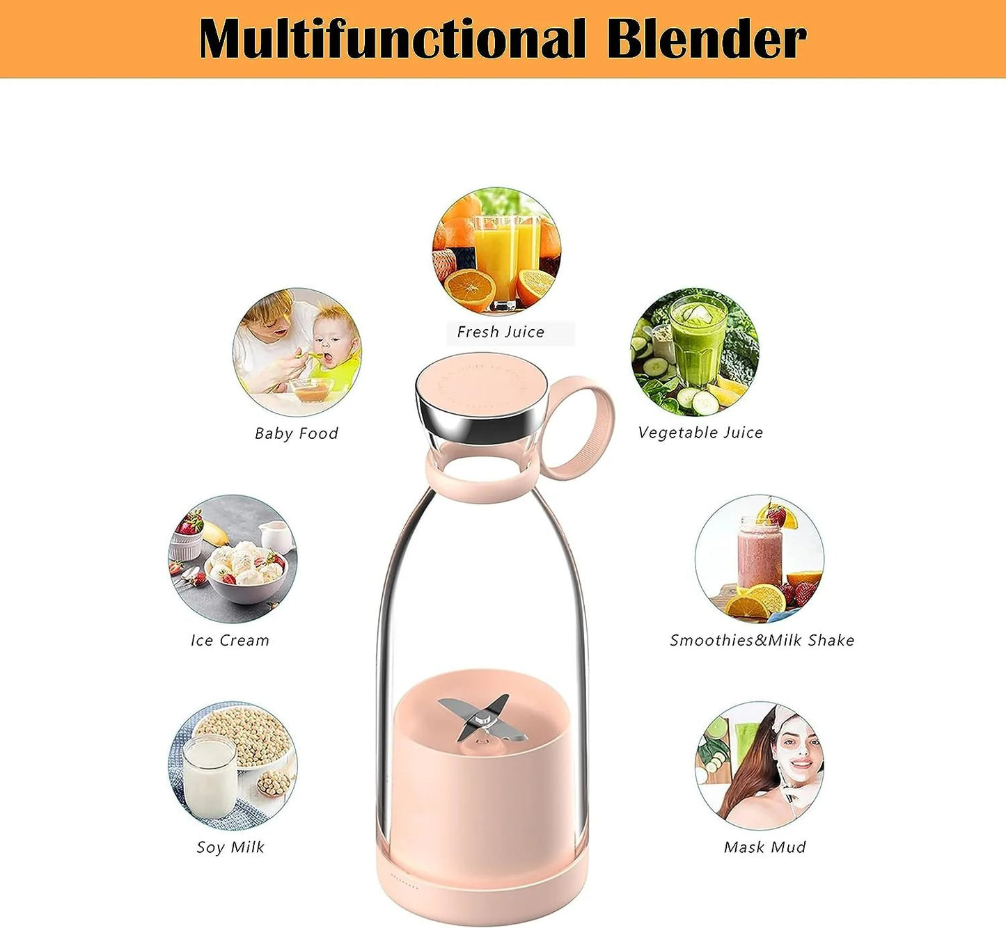 Portable Juicer Bottle UAE — Fresh Smoothies Anywhere